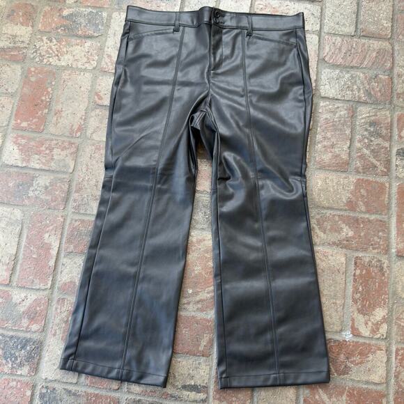 torrid Pants - Torrid Faux Leather Straight Leg Pants Size 20S